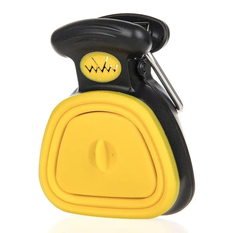 Pet Essentials-11 dog waste poop picker tool with ergonomic handle and scooping scoop for easy cleanup of pet waste.