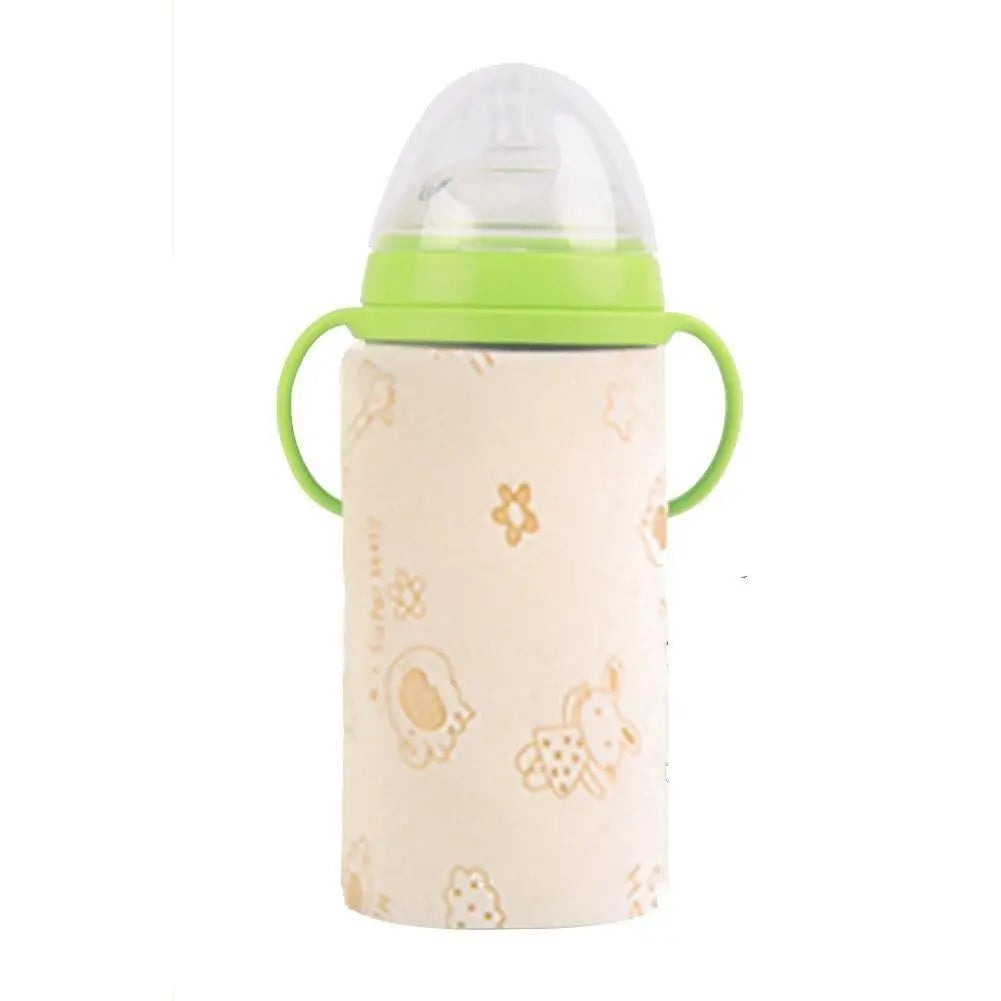Portable USB baby bottle warmer from Baby Essentials-4 heating milk and water for convenient feeding on the go.